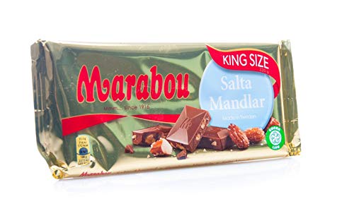 Marabou Milchschokolade Salta Mandlar - salzige Mandel, 200g (!!! Neue Sorte !!!) von Marabou