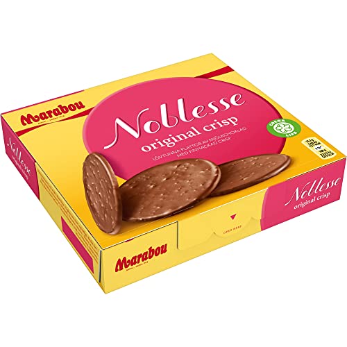 Marabou Noblesse Original, zarte Marabou-Schokolade trifft auf Knusper-Mais, Vollmilchschokolade ideal auch zum Dekorieren von Kuchen und Torten, 1 x 150 g von Marabou