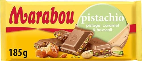 Marabou Pistaziennuss, Karamell und Meersalz, Schokolade, 20 Riegel à 185 g von Marabou