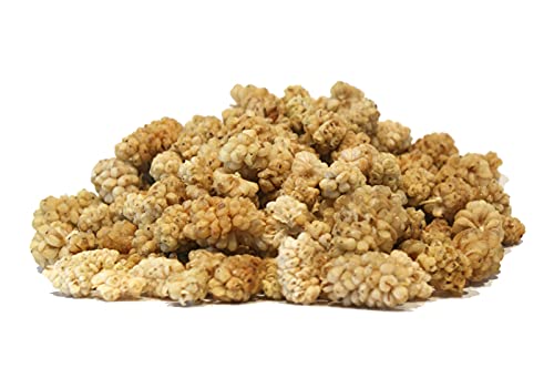 Maulbeeren getrocknet, ohne Zusätze, natur, getrocknete Maulbeeren sind ein süßer Snack für unterwegs oder im Müsli, Trockenfrüchte - 500g von Maracus Fancy Fruits