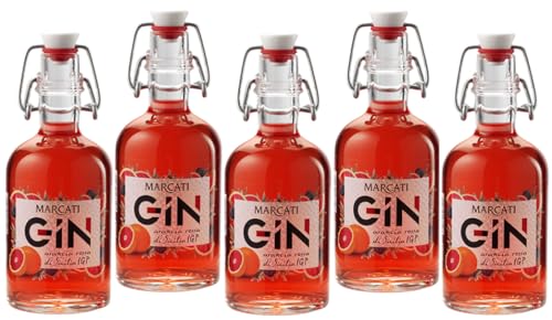 MARCATI GIN ARANCIA ROSSA DI SICILIA MIGNON MINIATURE 10 CL 5 BOTTIGLIETTE von Marcati