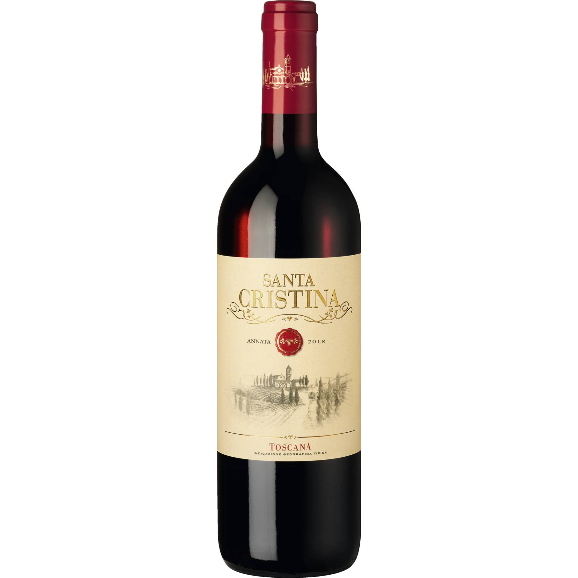 Santa Cristina Rosso, Toscana IGT, Toskana, 2018, Rotwein von Marchesi Antinori S.p.A - Piazza Antinori 3- 50124 Firenze -Italia