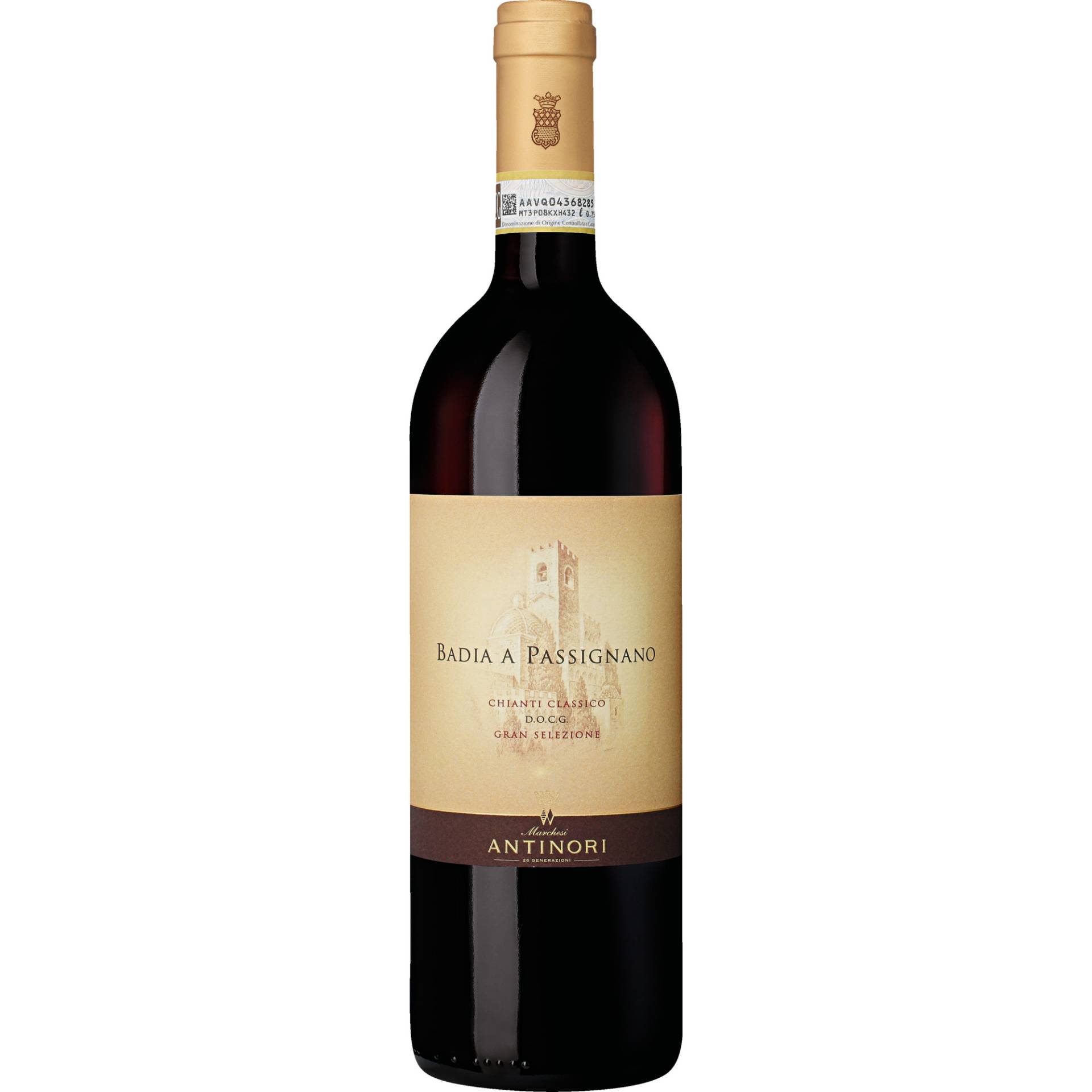 Badia a Passignano Gran Selezione, Chianti Classico DOCG, Toskana, 2021, Rotwein von Marchesi Antinori S.p.A. - 50123 Firenze - Italia