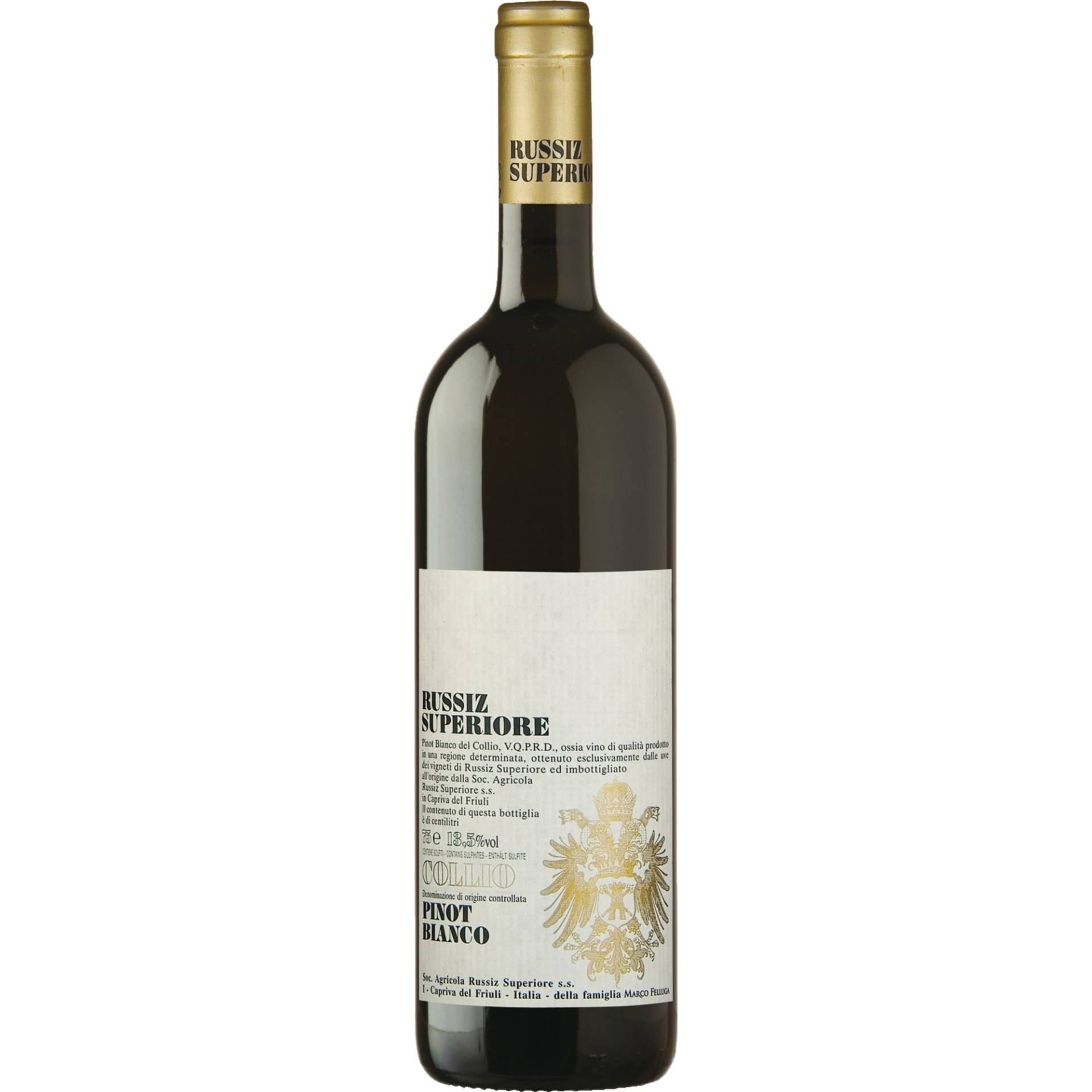 Russiz Superiore Pinot Blanco, Collio DOC, Friaul, 2023, Weißwein von Marco Felluga S.R.L.,34072,Gradisca d' Isonzo (GO),Italien