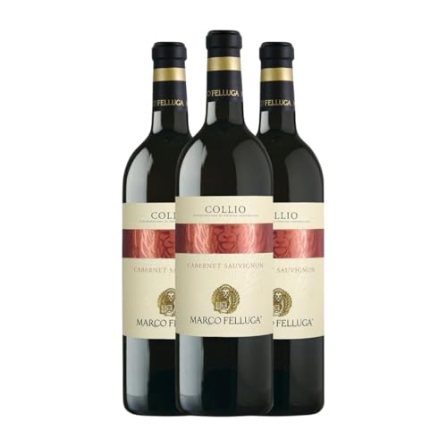 Marco Felluga Cabernet Sauvignon Collio Goriziano-Collio 75 cl Rotwein (Karton mit 3 Flaschen von 75 cl) von Marco Felluga