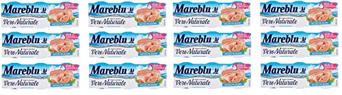 12x Mareblu Vero Naturale Tonno al Naturale natürlicher Thunfisch ( 3 x 60g ) Thunfisch konserven von Mareblu