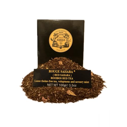 Mariage Frères Rooibos Tee Rouge Sahara Minze Rosenblüten Teeinfrei Dose 100 g von Mariage Frères