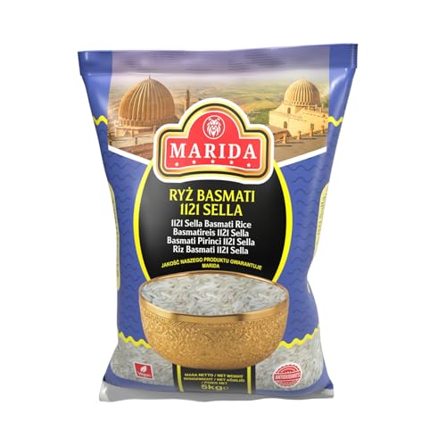 Marida Basmati-Reis 1121 Sella, Langkorn, Aromatisch, 5kg von Marida