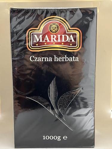 Marida Schwarzer Tee – Hochwertiger Loser Blatttee – 100% Natürlicher Geschmack – Aromatisch und Erfrischend – Perfekt für Jeden Anlass – Unterstützt Gesundheit und Wohlbefinden – 1000g von Marida