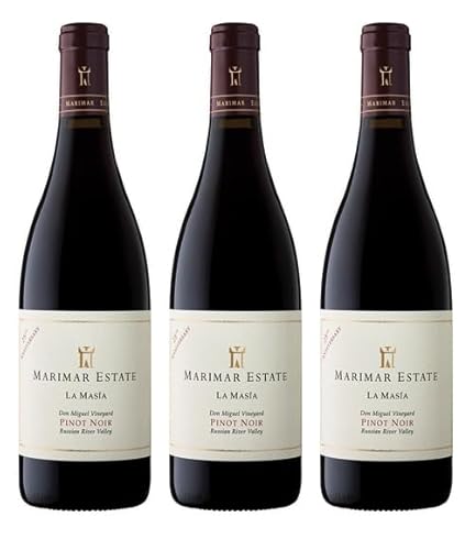 3x 0,75l - 2019er - Marimar Estate - La Masía - Pinot Noir - Don Miguel Vineyard - Russian River Valley - California - Rotwein trocken von Marimar Estate