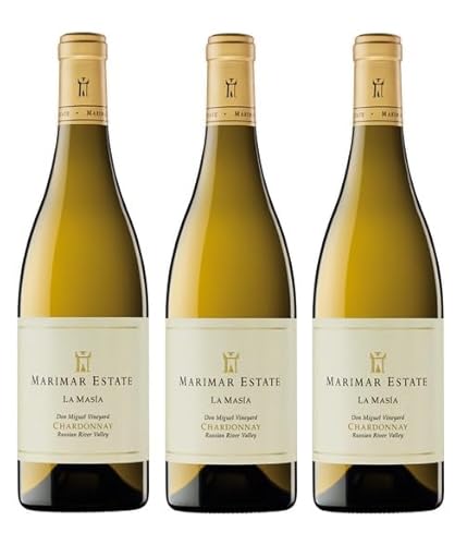 3x 0,75l - 2022er - Marimar Estate - La Masía - Chardonnay - Don Miguel Vineyard - Russian River Valley - California - Weißwein trocken von Marimar Estate