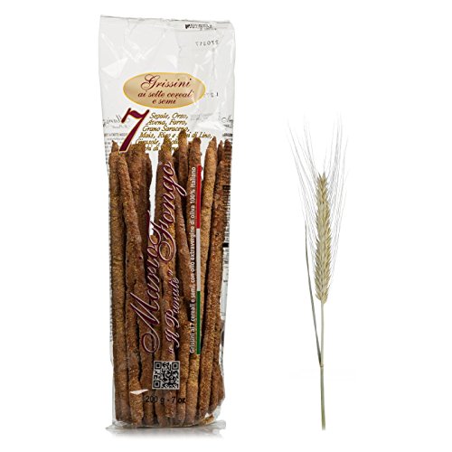 Sonderangebot! Mario Fongo Italienische Grissini Integrali handgerollte Vollkorn Grissini - 7 Cerealien 200gr von Mario Fongo