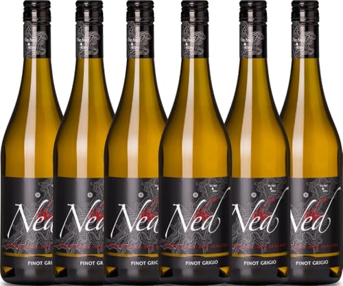 The Ned Pinot Grigio Marisco Weißwein 6 x 0,75l VINELLO - 6 x Weinpaket inkl. kostenlosem VINELLO.weinausgießer von Marisco Vineyards