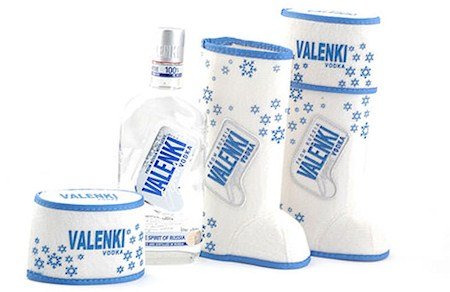 Vodka Valenki Silber 0,5L 40% von Markenlos