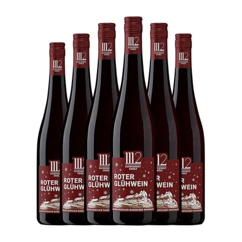 Markgräflich Badisches Elfhundertzwölf 1112 Roter Glühwein Baden 75 cl Rotwein (Karton mit 6 Flaschen von 75 cl) von Markgräflich Badisches Weinhaus