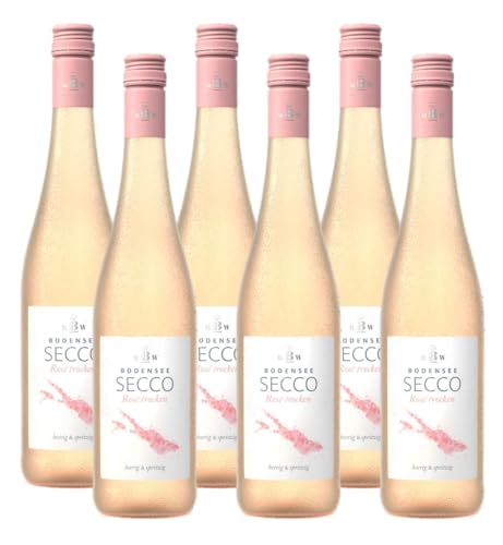 Bodensee Secco Rosé – Deutscher, rosé Perlwein vom Weingut Markgraf von Baden am Bodensee (6 x 0.75l) von Markgraf von Baden