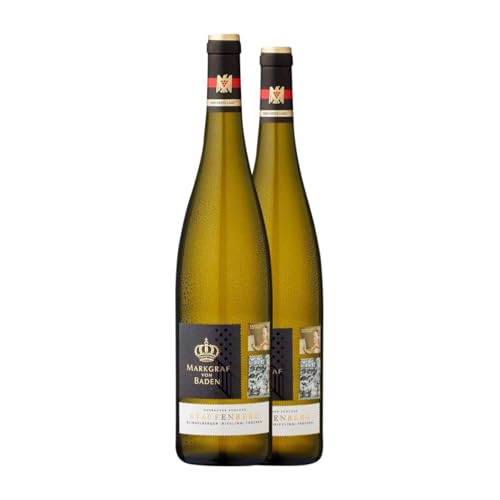 Markgraf von Baden Durbacher Schloss Staufenberg Klingelberger Riesling Trocken Erste Lage 75 cl Weißwein (Karton mit 2 Flaschen von 75 cl) von Markgraf von Baden