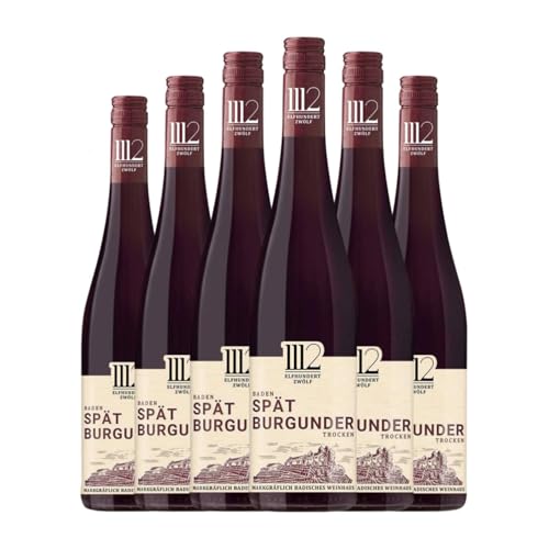 Markgraf von Baden Elfhundertzwölf 1112 Spätburgunder Baden 75 cl Rotwein (Karton mit 6 Flaschen von 75 cl) von Markgraf von Baden