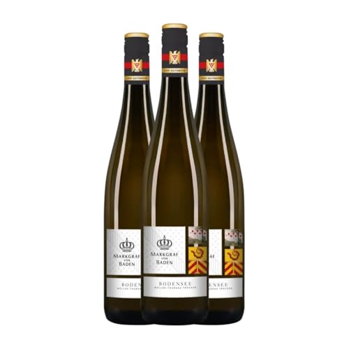 Markgraf von Baden Müller-Thurgau Trocken Gutswein 75 cl Weißwein (Karton mit 3 Flaschen von 75 cl) von Markgraf von Baden