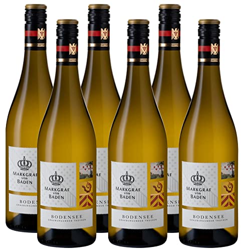 Markgraf von Baden | VDP.Gutswein | Bodensee Grauburgunder | Trockener Weißwein aus Baden (6 x 0,75l) von Markgraf von Baden