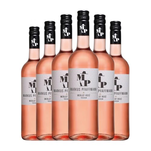 Markus Pfaffmann MP Rosé Merlot Trocken Pfälz 75 cl Rosé-Wein (Karton mit 6 Flaschen von 75 cl) von Markus Pfaffmann