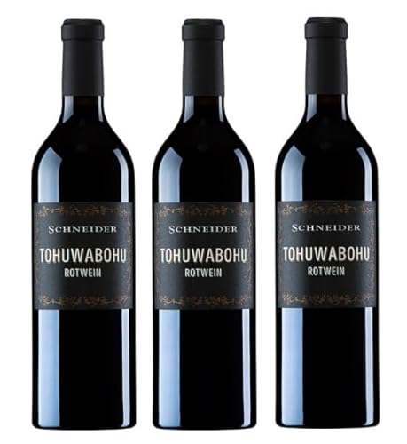 3x 0,75l - 2020er - Markus Schneider - Tohuwabohu - Cabernet Sauvignon - Qualitätswein Pfalz - Deutschland - Rotwein trocken von Markus Schneider