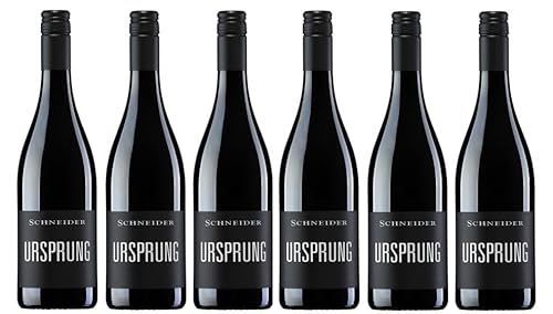 6x 0,75l - 2021er - Markus Schneider - Ursprung - Qualitätswein Pfalz - Deutschland - Rotwein trocken von Markus Schneider