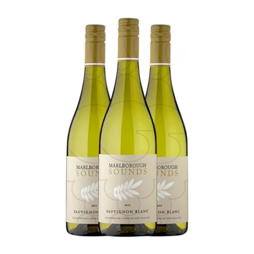 Marlborough Sounds Sauvignon Weiß Marlborough Jung 75 cl (Schachtel mit 3 Flaschen von 75 cl) von Distribuidor