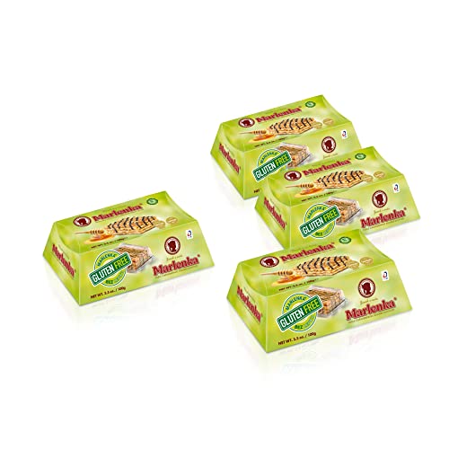 3+1 Glutenfreies Honigtörtchen MARLENKA® mit Walnüssen 4x 100 g von Marlenka