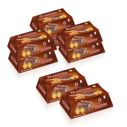 MARLENKA® 6+2 Honigkuchen - Mix 8 x 100 g | Tschechischer Kuchen für Desserts und Geschenksets | Parent (KAKAO) von Marlenka