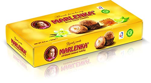 Marlenka Honigkugeln | Delicious Honey Nuggets | Gebäckkugeln mit Honig | 10 Bälle | 235g | ZITRONE von Marlenka