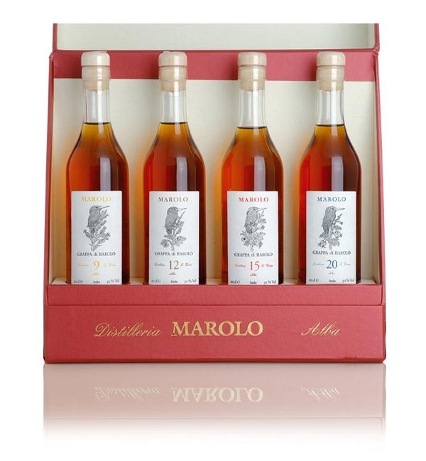 Marolo For Four Grappa Tastingset von Marolo Grappa