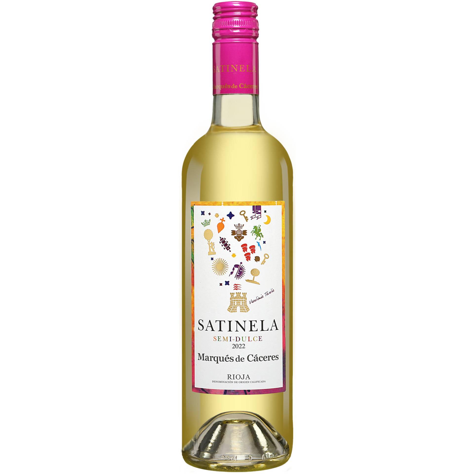 Marqués de Cáceres »Satinela« Blanco Semi-Dulce 2022  0.75L 11.5% Vol. Weißwein Lieblich aus Spanien von Marqués de Cáceres