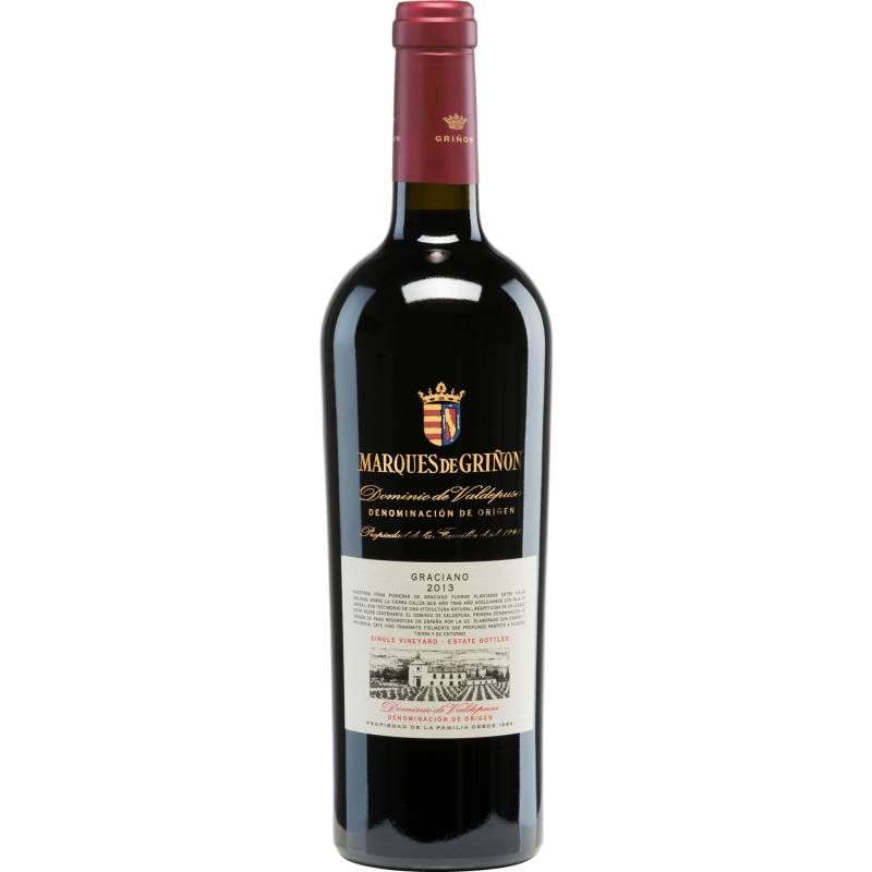 Marqués de Griñón Dominio de Valdepusa Graciano, Vino de Pago Dominio de Valdepusa, Dominio de Valdepusa, 2019, Rotwein von Marqués de Griñón Family Estates - Finca Casa de Vacas, 45692 Malpica de Tajo (Toledo), Spanien