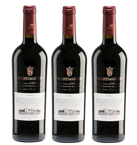 3x 0,75l - 2018er - Marqués de Griñon - Syrah - Dominio de Valdepusa D.O.P. - Spanien - Rotwein trocken von Marqués de Griñon