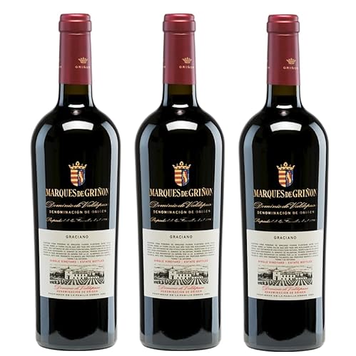 3x 0,75l - 2019er - Marqués de Griñon - Graciano - Dominio de Valdepusa D.O.P. - Spanien - Rotwein trocken von Marqués de Griñon