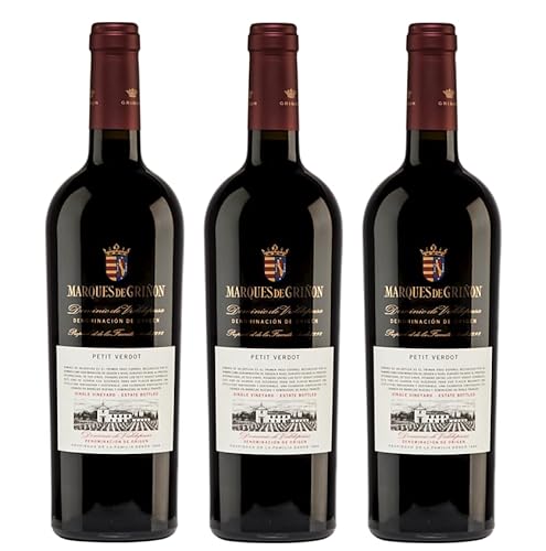 3x 0,75l - 2019er - Marqués de Griñon - Petit Verdot - Dominio de Valdepusa D.O.P. - Spanien - Rotwein trocken von Marqués de Griñon