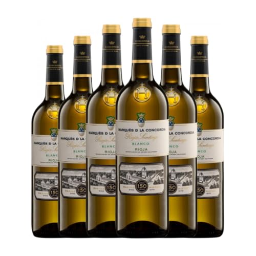 Marqués de La Concordia Santiago Blanco Rioja 75 cl Weißwein (Karton mit 6 Flaschen von 75 cl) von Marqués de La Concordia