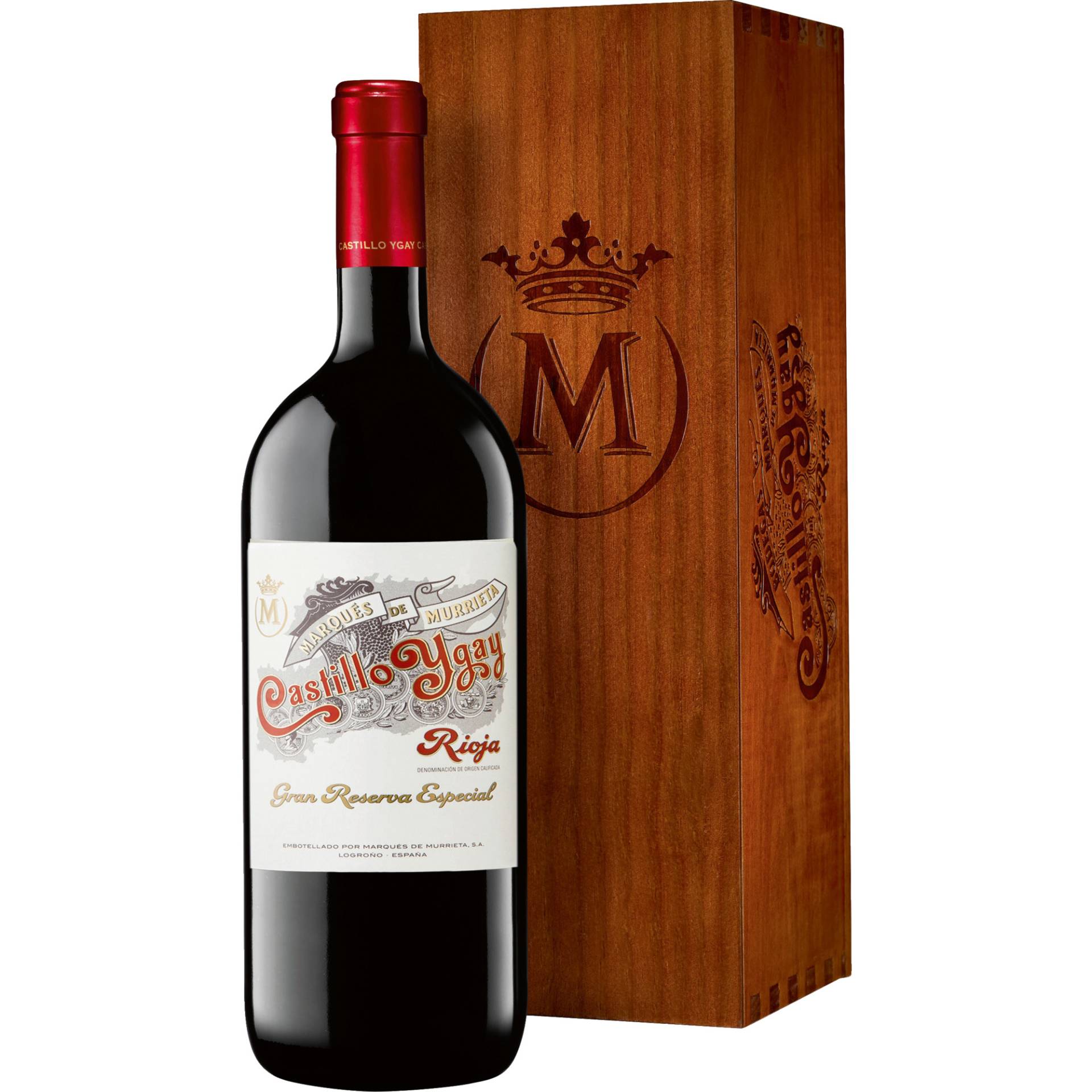 Murrieta Castillo Ygay, Rioja DOCa, 1,5 L, Holzkiste, Rioja, 2011, Rotwein von Marqués de Murrieta S.A., -28046 Madrid