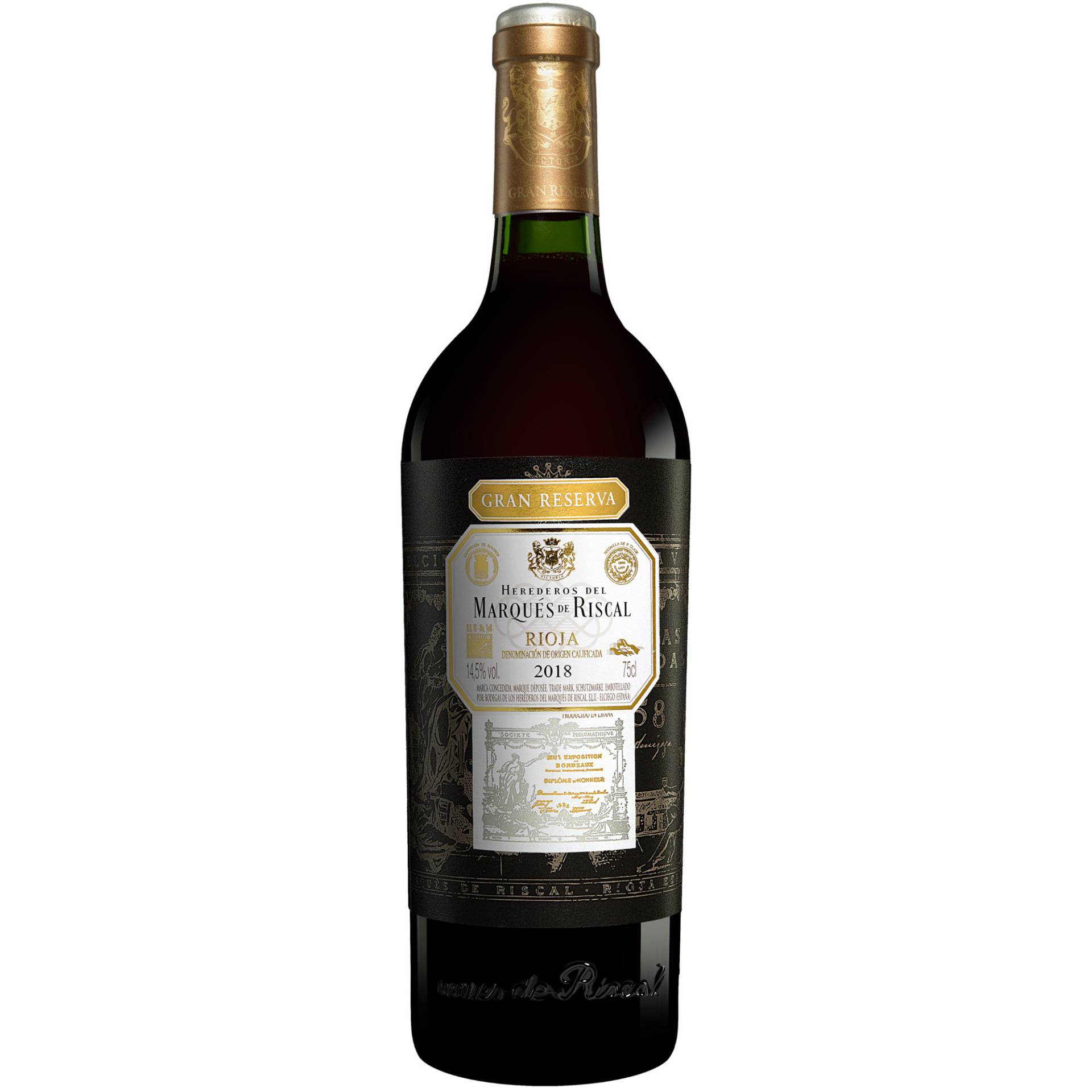 Marqués de Riscal Gran Reserva 2018  0.75L 14.5% Vol. Rotwein Trocken aus Spanien von Marqués de Riscal