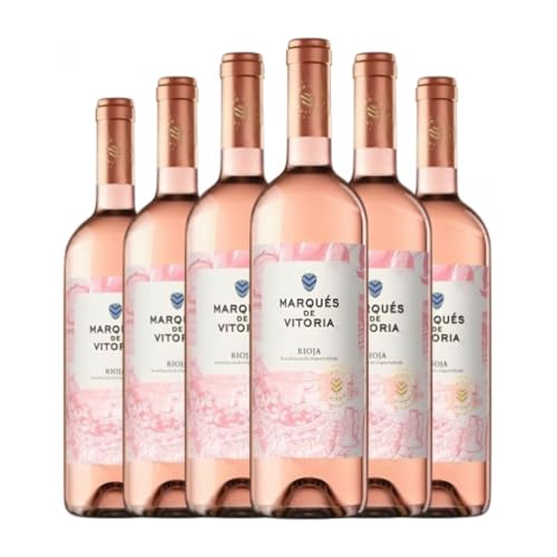 Marqués de Vitoria Rosat Rioja Jung 75 cl Rosé-Wein (Karton mit 6 Flaschen von 75 cl) von Marqués de Vitoria