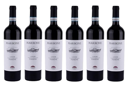 6x 0,75l - 2021er - Marrone - Passione - Rosso - Langhe D.O.P. - Piemonte - Italien - Rotwein trocken von Marrone