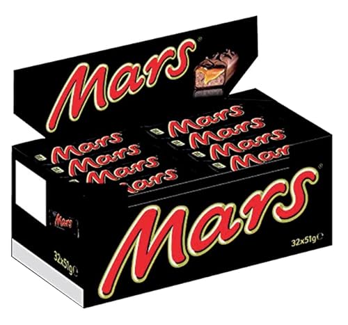 MARS® Schokoriegel, Karamell & Schokolade, 32 Riegel in einer Packung, Großpackung, 32x51g von Mars