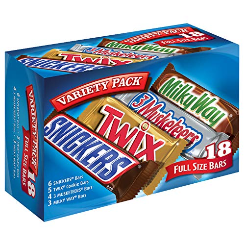 MARS Chocolate Singles Size Candy Bars Variety Pack 33.31-Ounce 18-Count Box von Mars