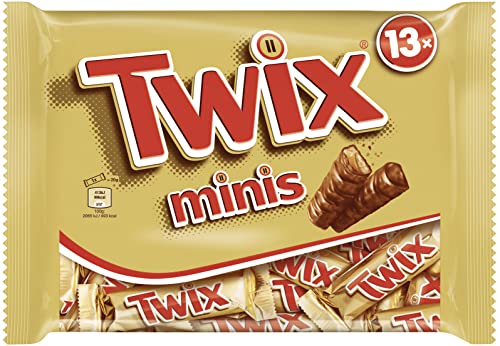 Twix Minis Schokoriegel, Karamell auf knusprigem Keks, Eine Packung (1 x 227g) von Mars