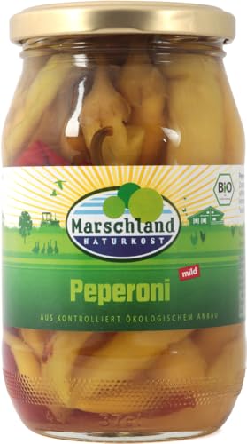 Bio-Peperoni, mild Gl. MARSCHLAND 18 x 320 gr von Marschland Naturkost