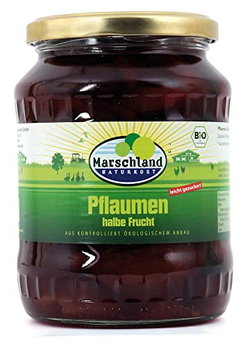 Bio-Pflaumen, halbe Früchte Gl. MARSCHLAND von Marschland Naturkost