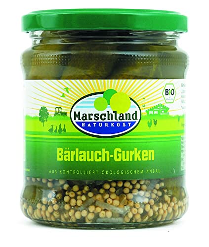 Marschland Naturkost Bioland Bio-Bärlauch-Gurken Gl. MARSCHLAND (1 x 330 gr) von Marschland Naturkost