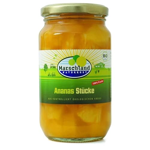 Marschland Ananas Stücke - Bio - 350ml von Marschland