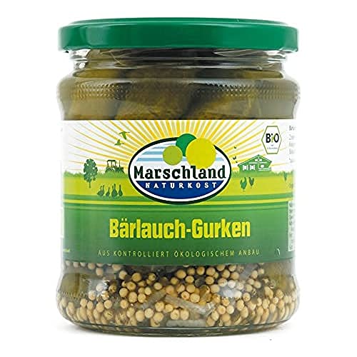 Marschland Bärlauch-Gürkchen, 6er Pack (6 x 370 g) von Marschland